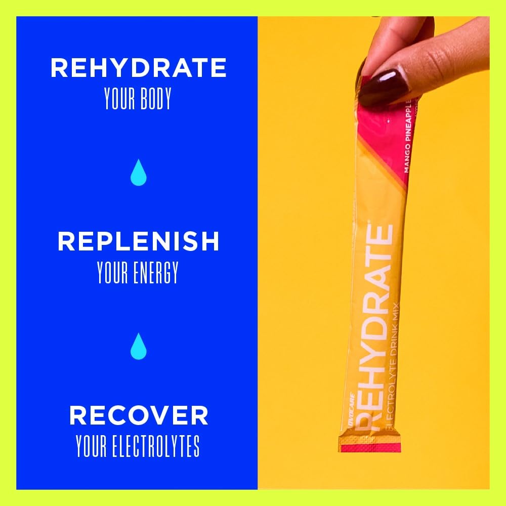 AdvoCare Rehydrate formula with electrolytes and vitamins supports active recovery.