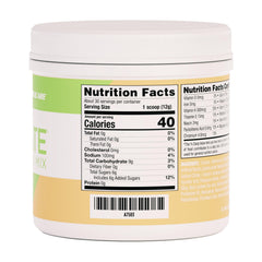 AdvoCare Rehydrate melon powder scoop demonstrates quick mix for on-the-go hydration.