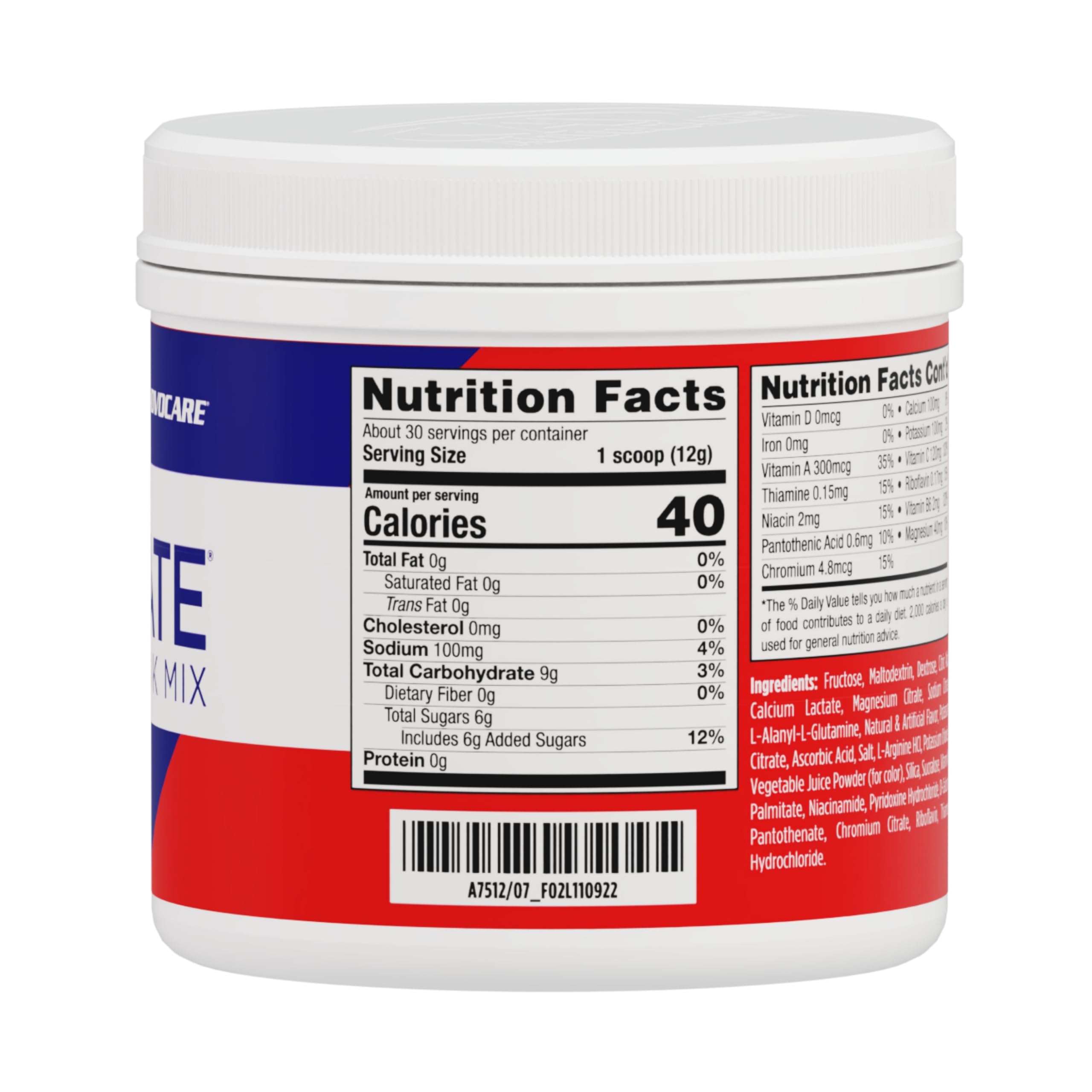 AdvoCare Rehydrate powder being poured into water for quick refreshment