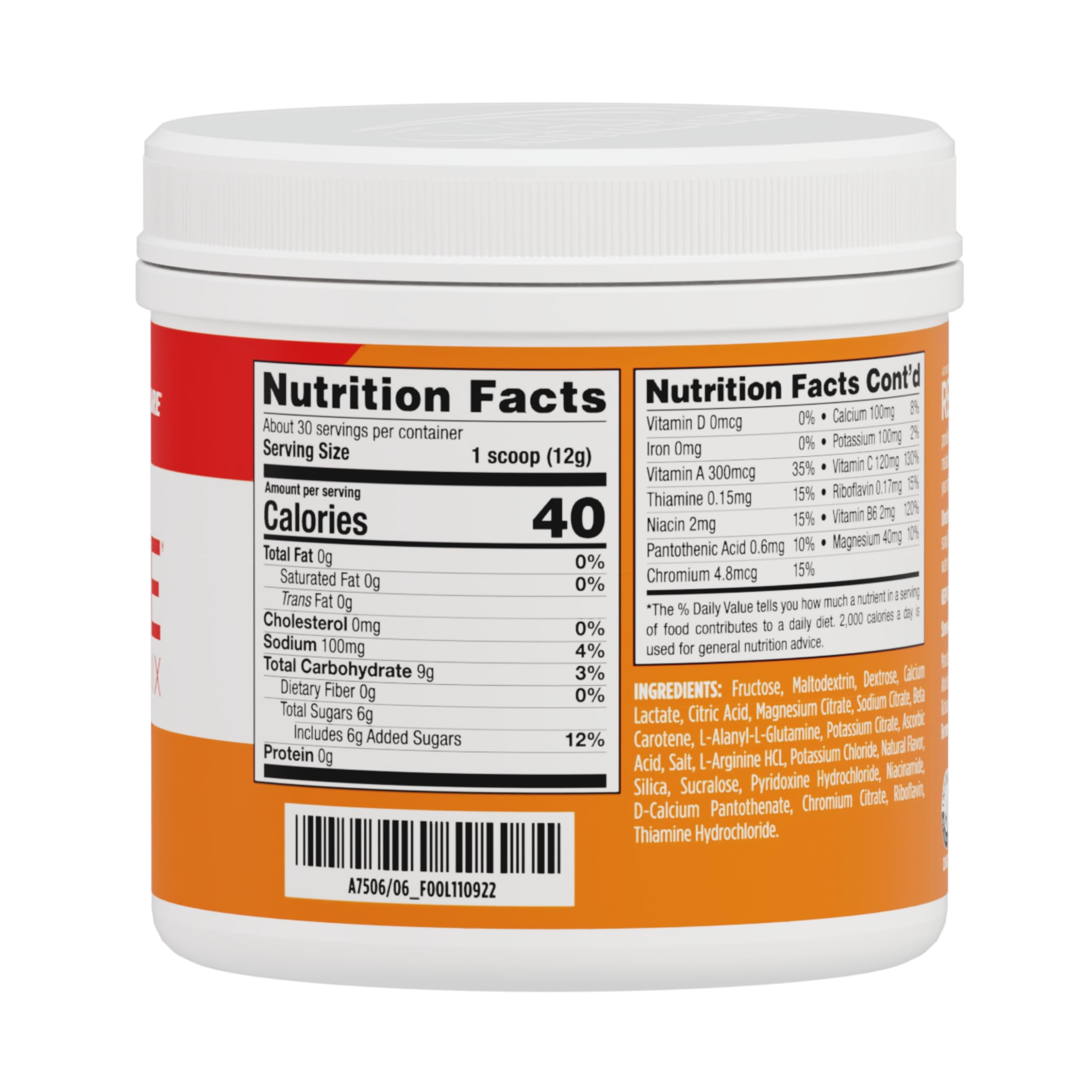 AdvoCare Rehydrate scoop-dispensing shows quick mix for workouts