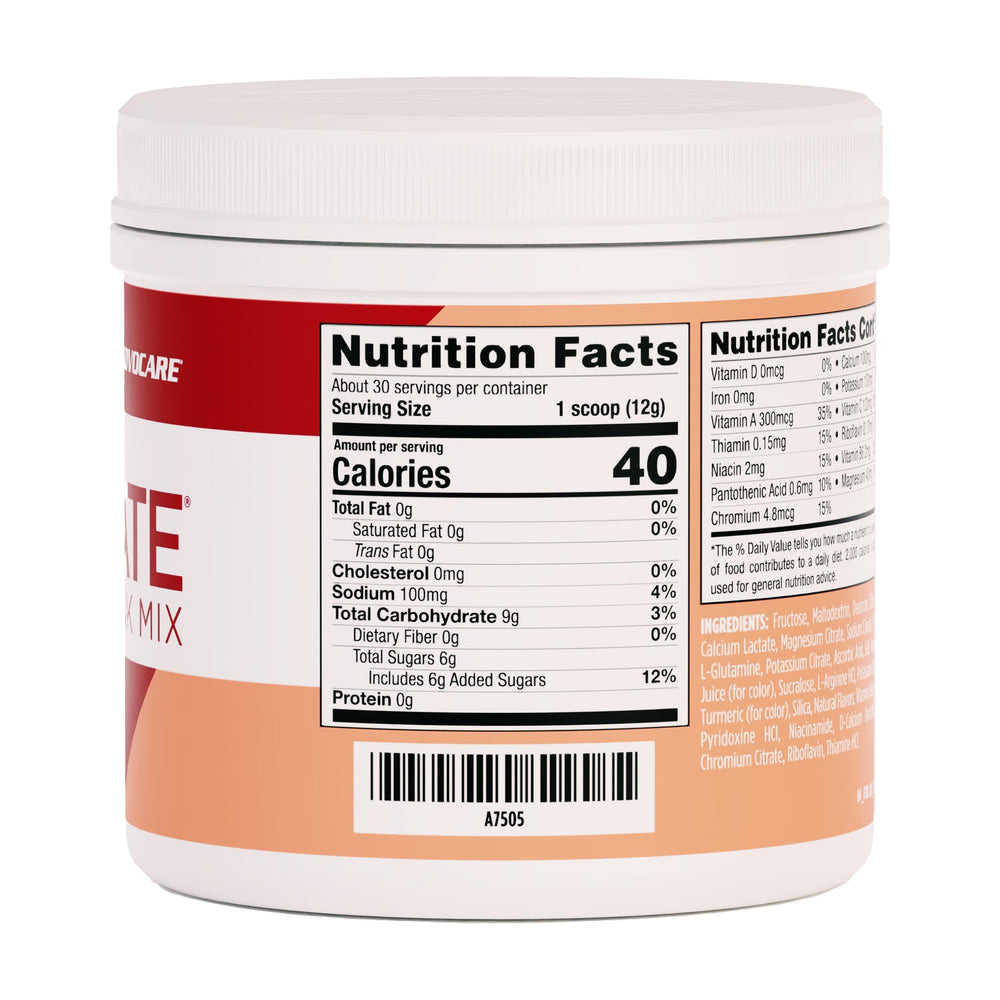 AdvoCare Rehydrate scoop poured into water for quick hydration
