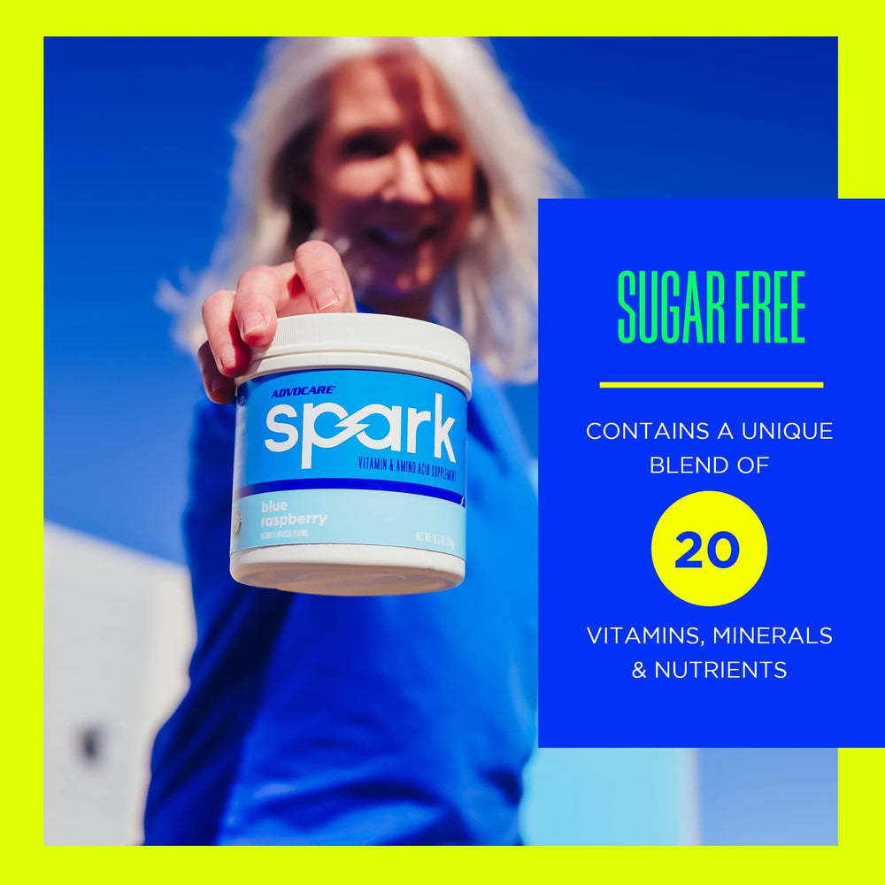 AdvoCare Spark close-up showing caffeine boost for energy.