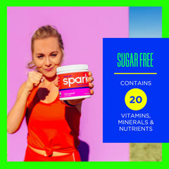 AdvoCare Spark measuring scoop demonstrates precise serving for alertness.