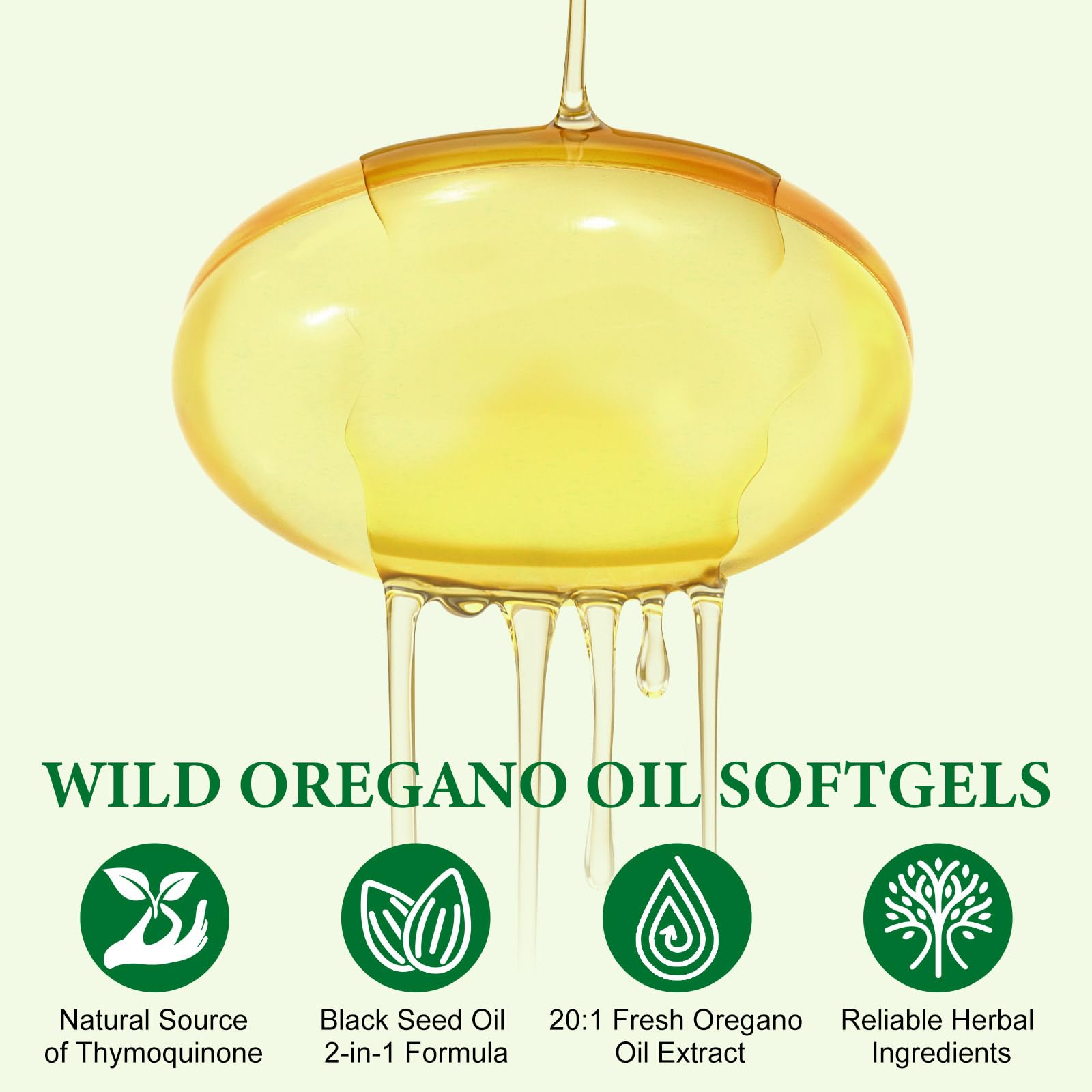 aebefbaw black seed oil softgels bottle beside oregano oil capsules