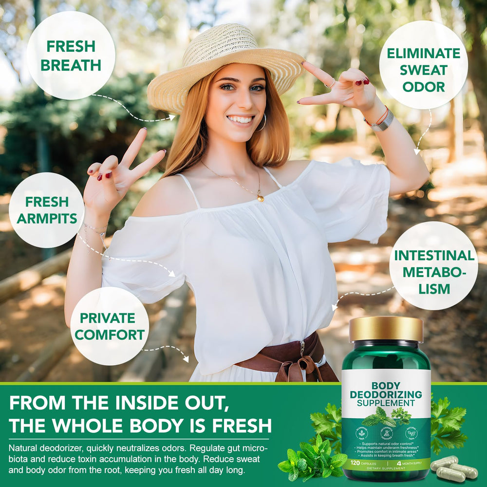 Parsley and peppermint ingredients in AEBEFBAW capsules promoting fresh breath.