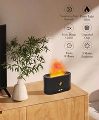 Aegci Flame Air Diffuser side view highlights compact silhouette for versatile placement.