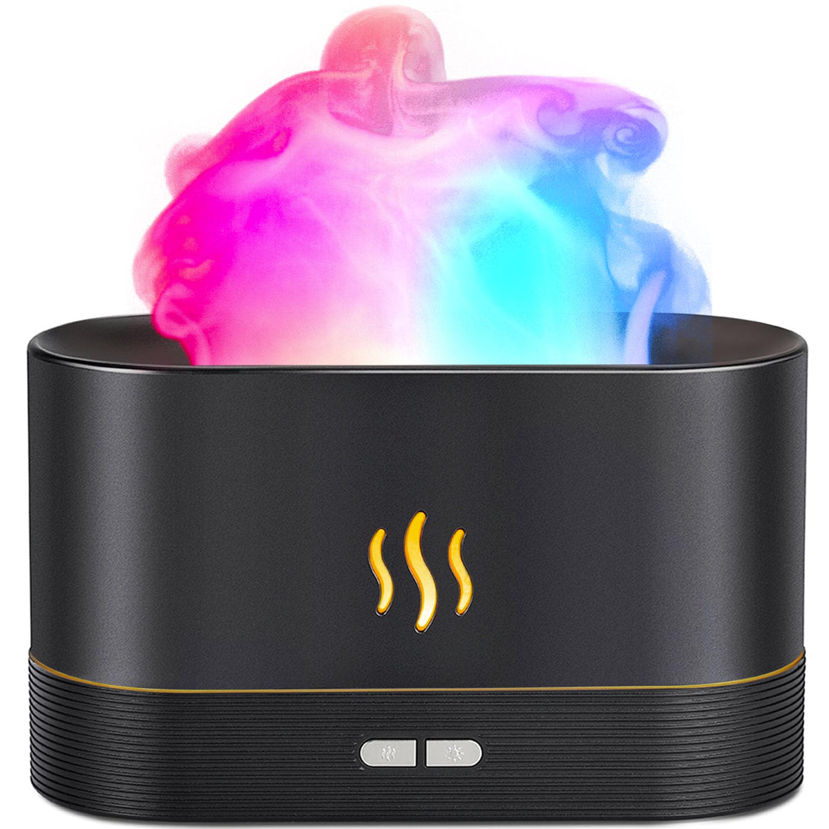 Aegci Flame Diffuser on a table creates a calming ambient glow.