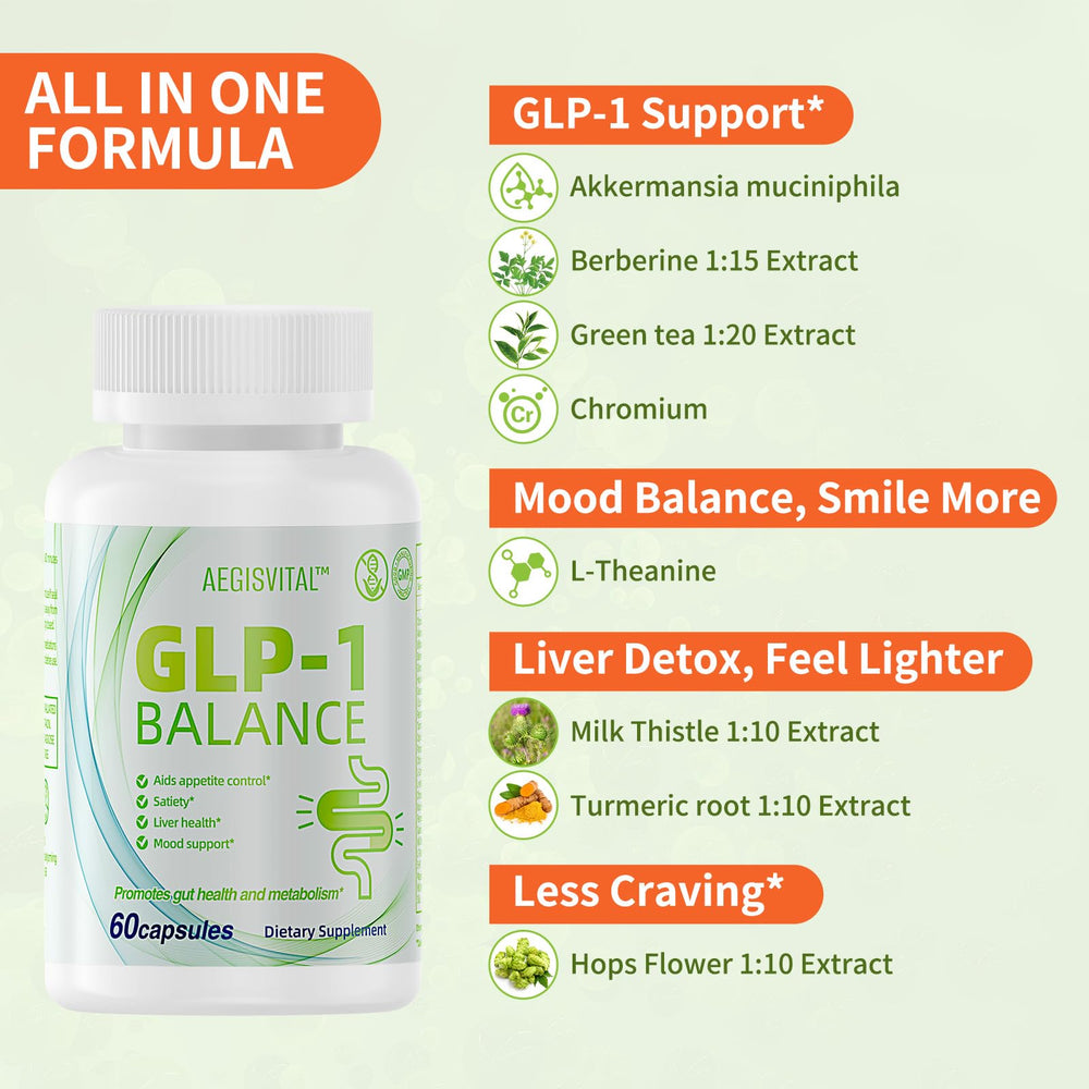Aegisvital GLP-1 activation concept illustration highlighting appetite regulation potential.