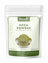 AEJESOP Neem Powder packaging jar for pure neem in skincare routines.