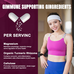 Close-up of AEQNJV capsules emphasizing pure ingredients and gentle action.