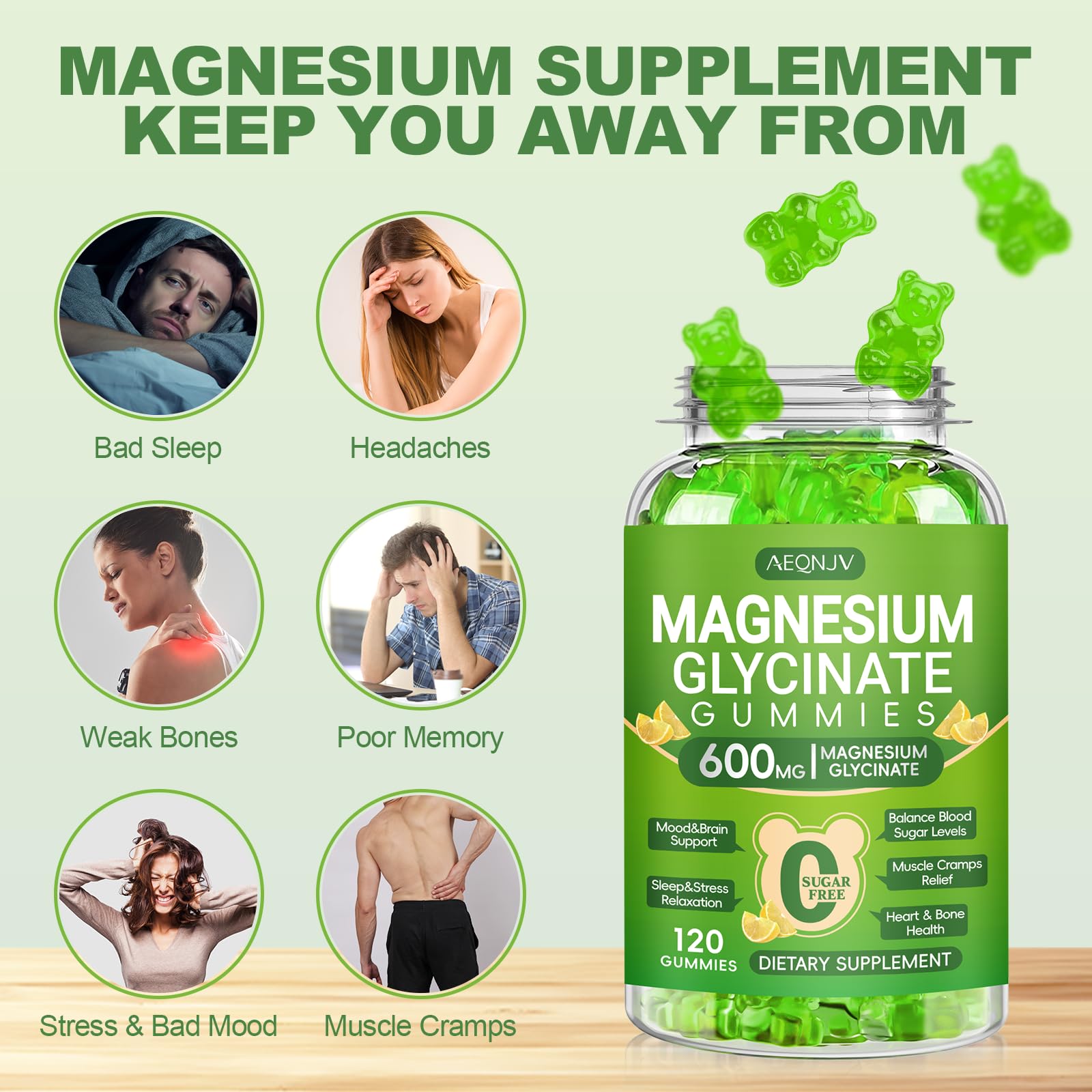 AEQNJV Gummies with CoQ10 blend for steady energy support