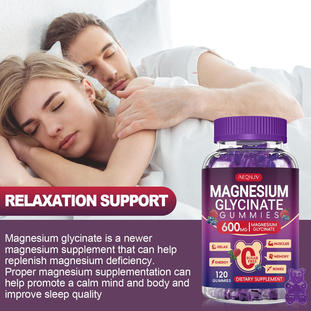 Two gummy serving shown with water, perfect for a simple nightly routine.