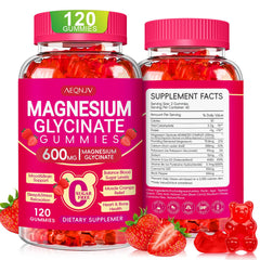 AEQNJV Magnesium Glycinate Gummies bottle for a convenient daily supplement routine.