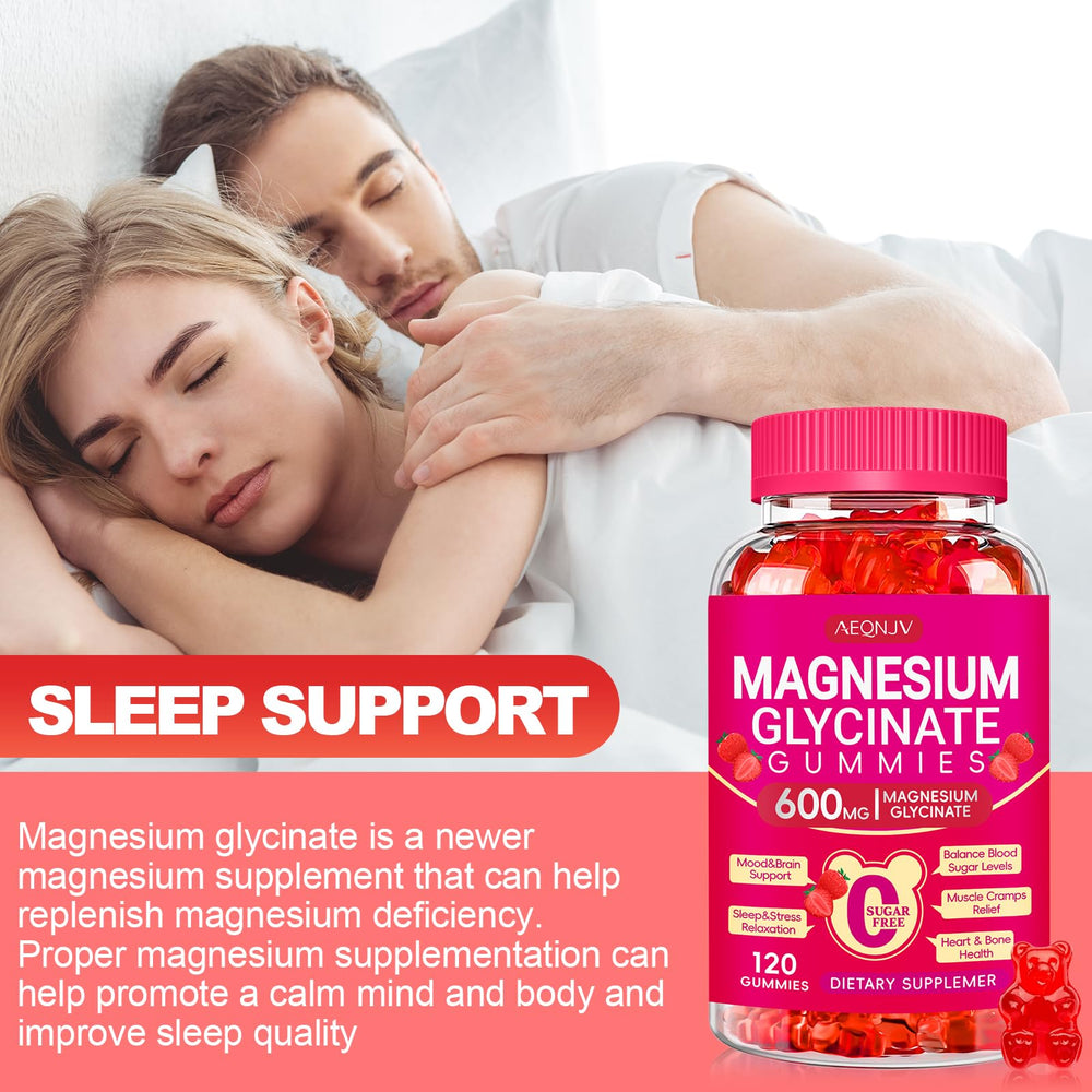 AEQNJV Magnesium Glycinate Gummies suitable for adults and diverse lifestyles.