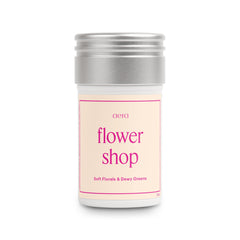 AERA Flower Shop refill bottle top view shows a long lasting home fragrance