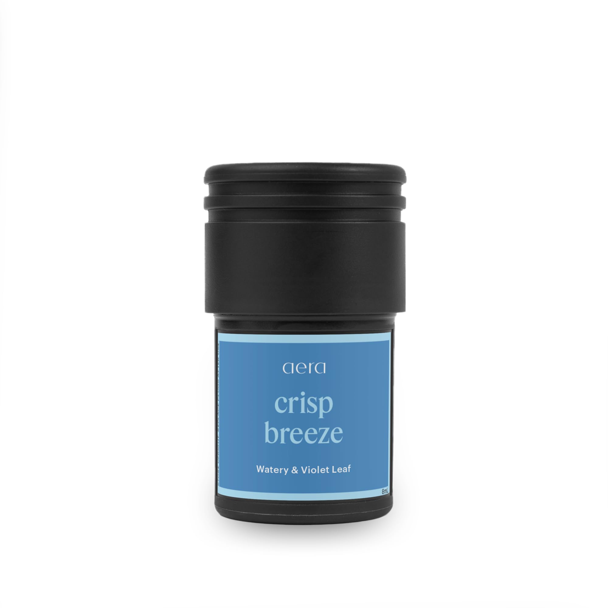Aera Go Crisp Breeze bottle front for premium car scent refill.