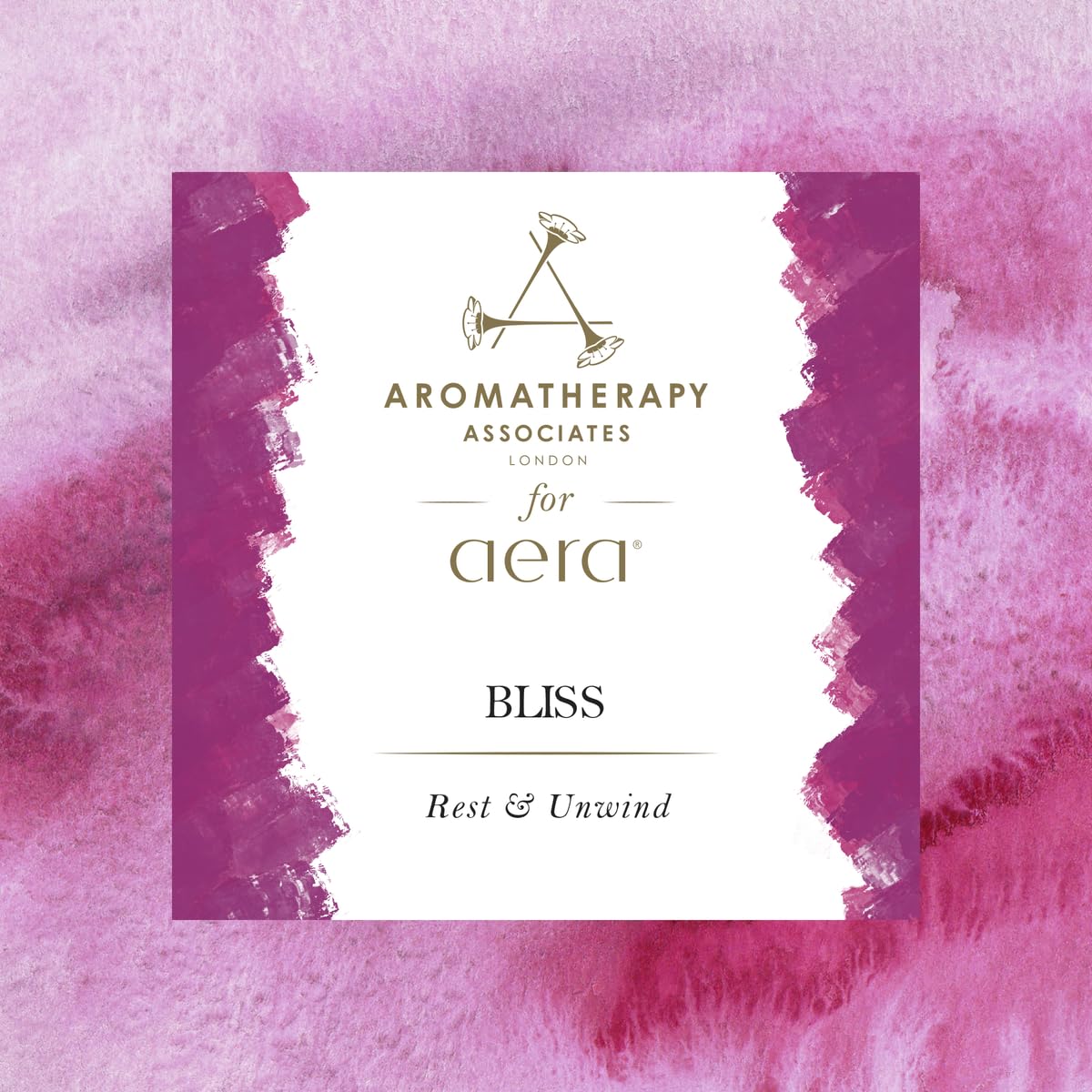 Aera Mini Bliss bottle closeup highlighting premium notes that elevate everyday atmosphere.