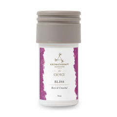 Aera Mini Bliss refill bottle displaying marjoram, ylang-ylang, valerian for calming home scent.