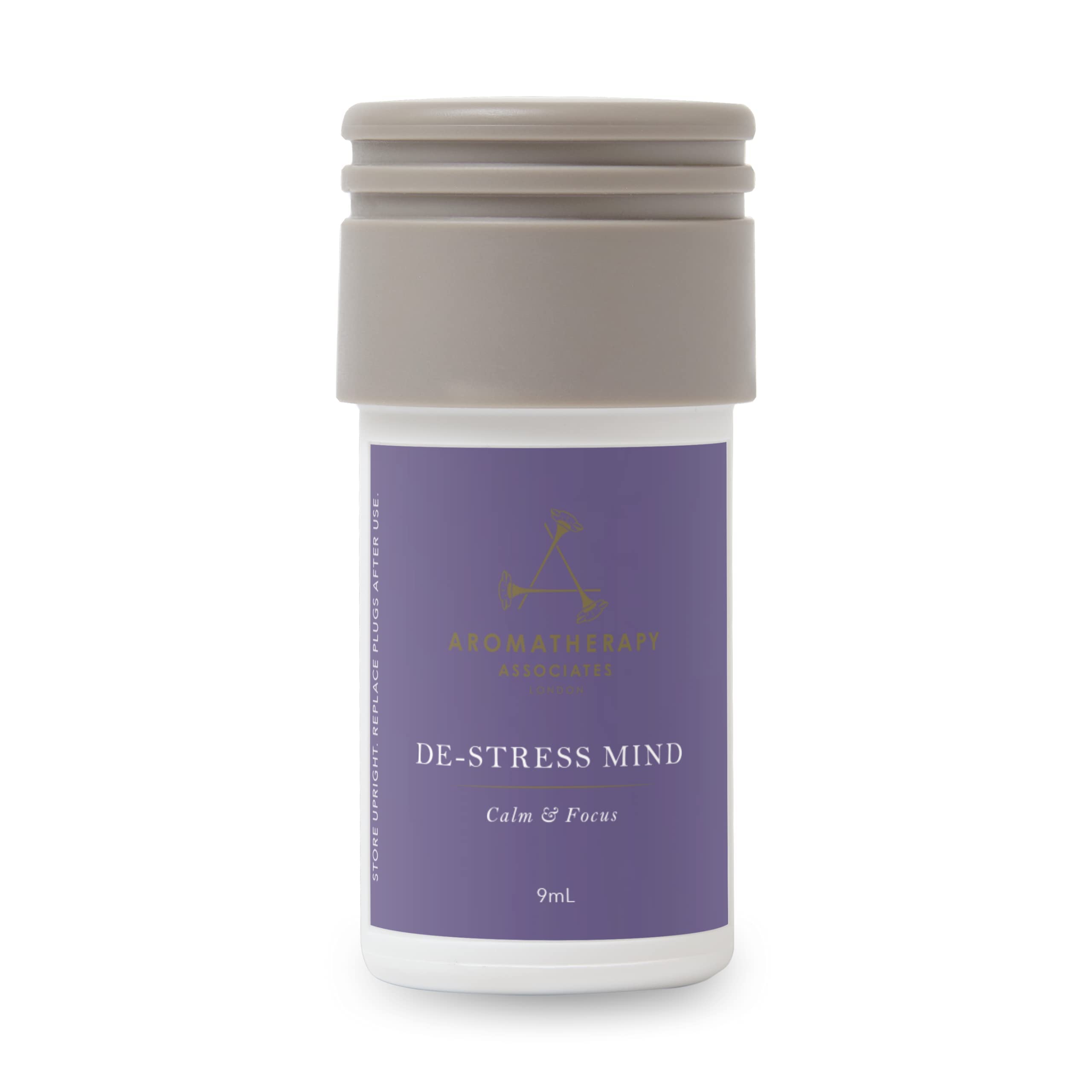 AERA Mini De-Stress Mind bottle front with calming fragrance blend