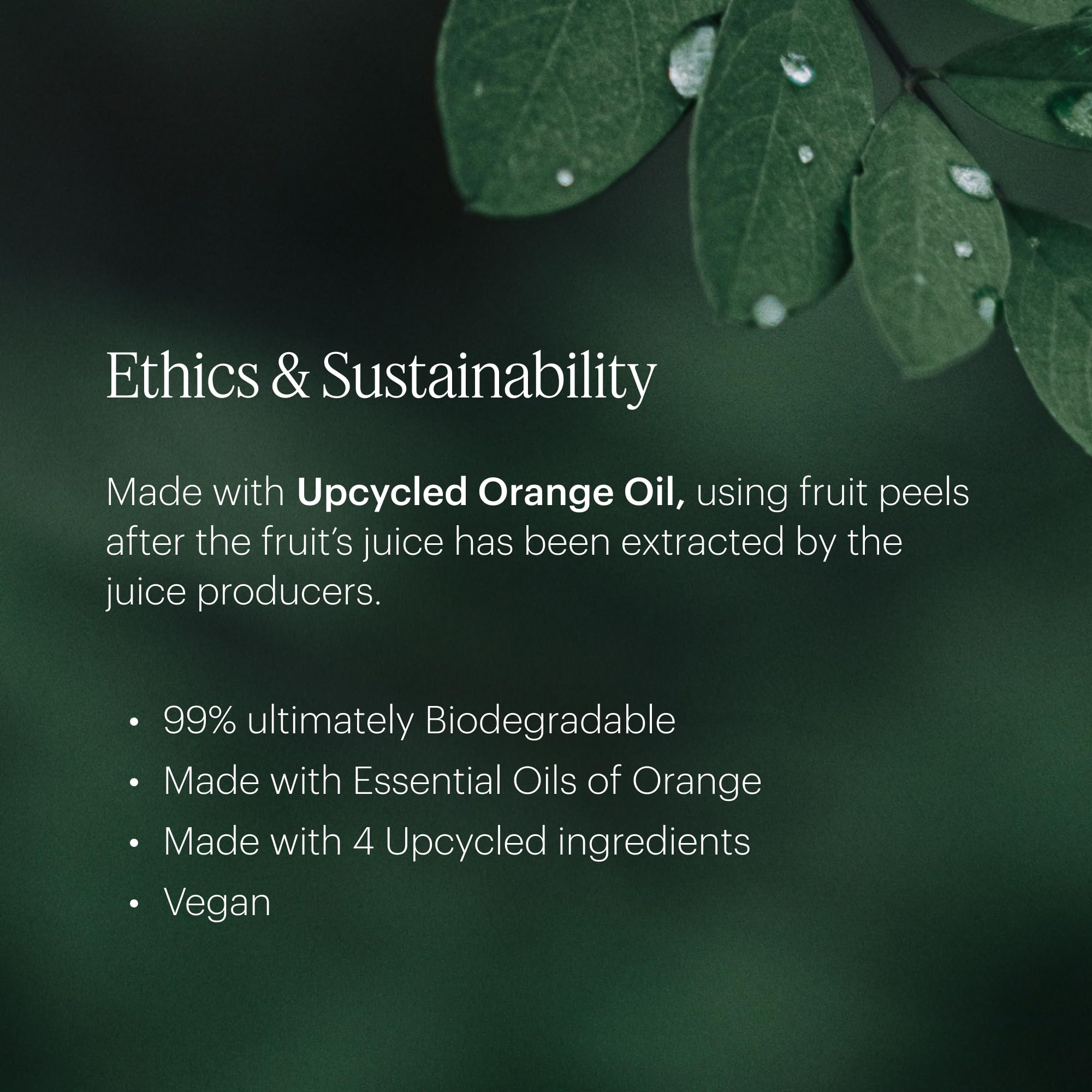 AERA Lilac Daydream eco packaging highlights upcycled orange oil ingredients