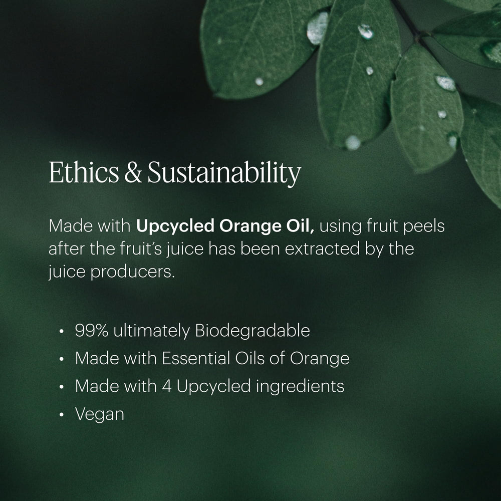 AERA Lilac Daydream eco packaging highlights upcycled orange oil ingredients