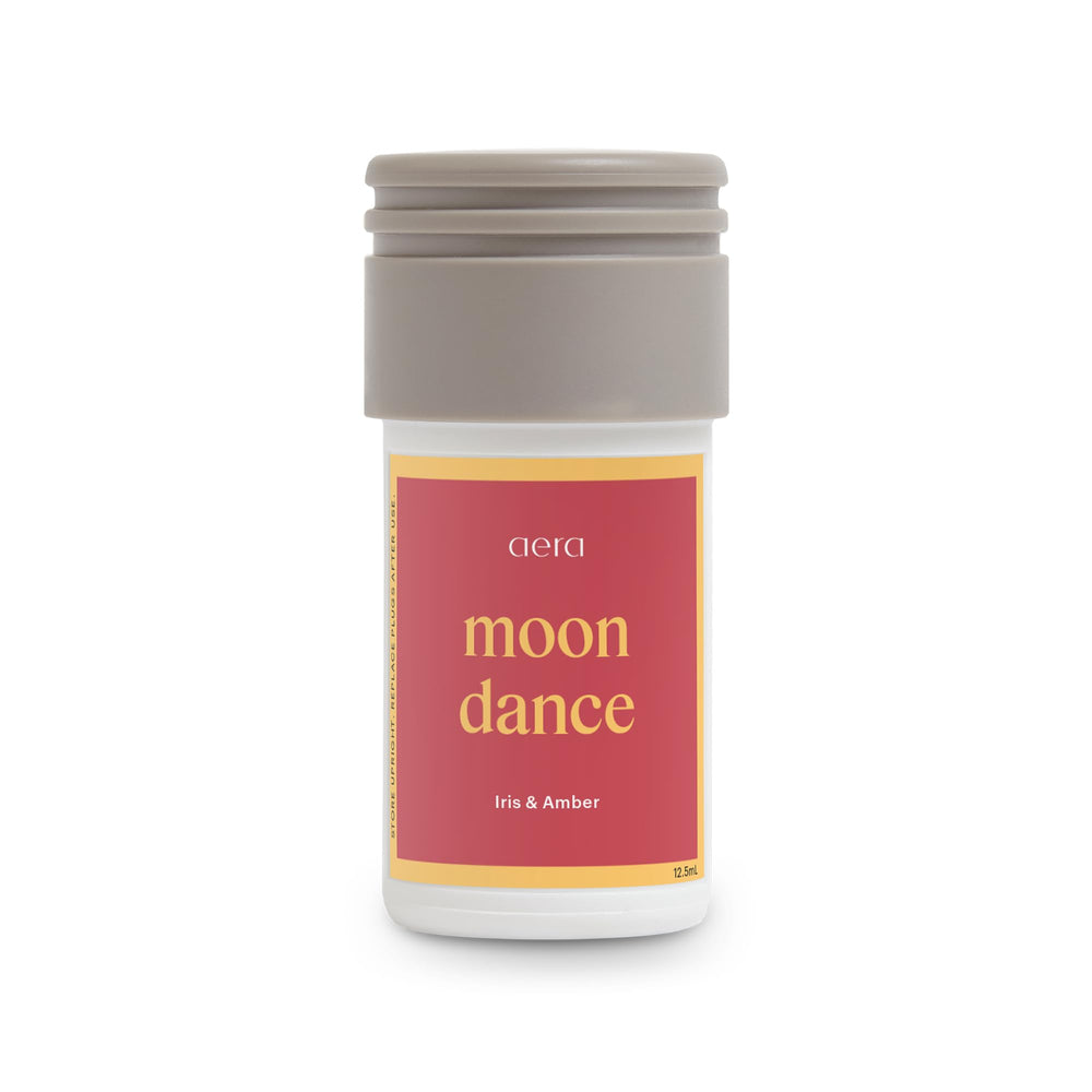 Aera Mini Moondance amber vanilla bottle delivers a warm, inviting home ambiance