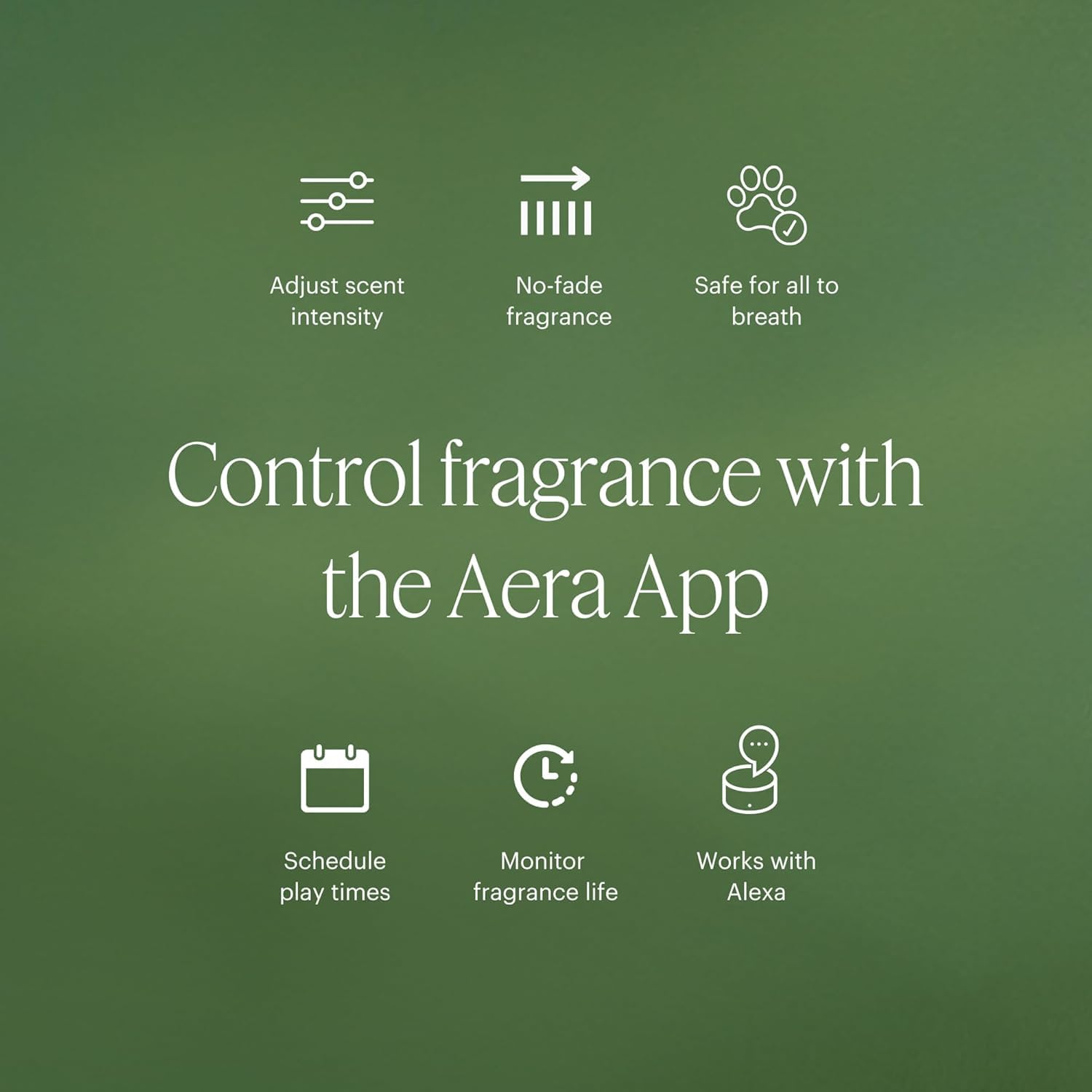 Aera Mini Moondance diffuser setup and care image for simple use