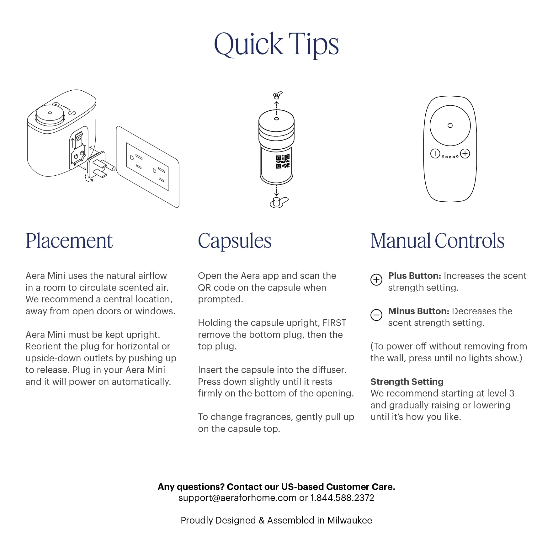 Refill cap and bottle design demonstrating mess-free, easy replacement.