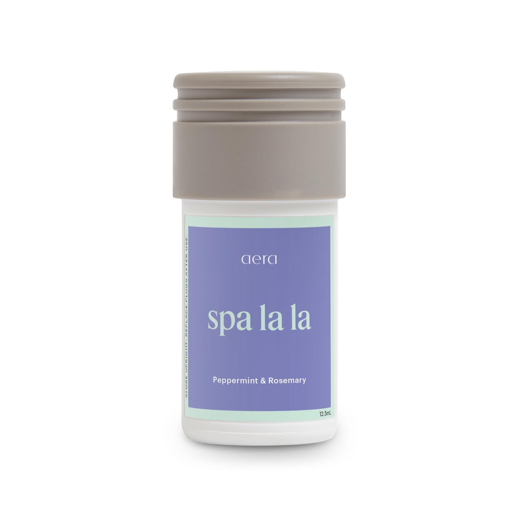 Aera Mini Spa La La bottle with mint-rosemary delivers a refreshing mood-boosting aroma.