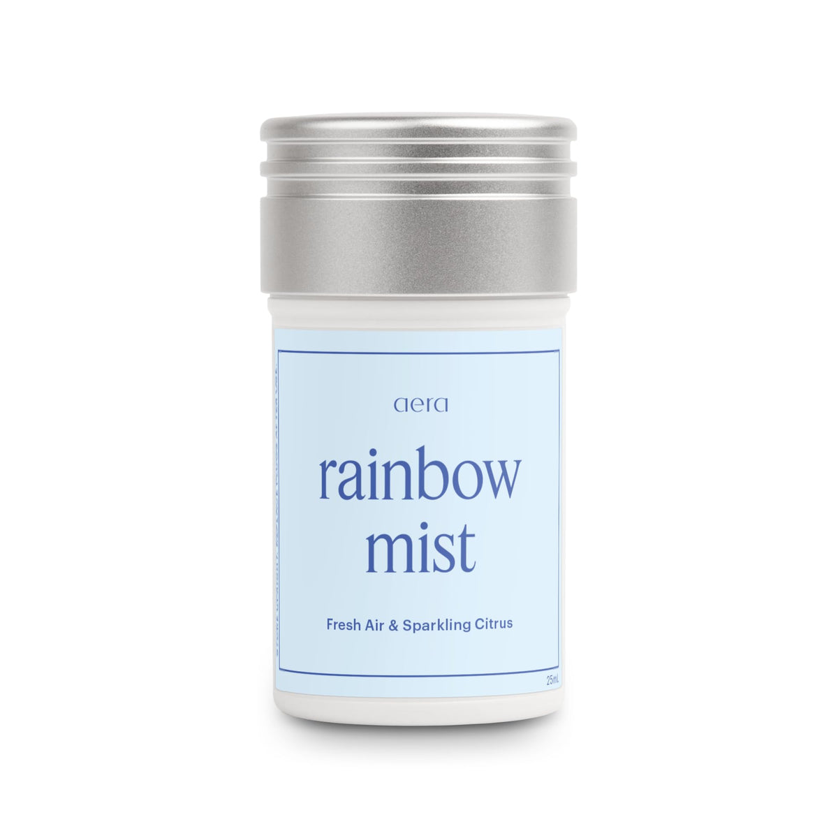 AERA Rainbow Mist bottle cap close-up, citrus-floral notes to freshen a room.