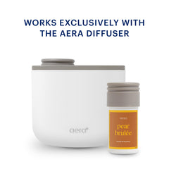 AERA Vanilla Hazelnut Pear fragrance creates a cozy, inviting room atmosphere.