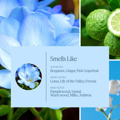 AERA Wild Bluebells diffuser emitting scent for a clean immersive aroma