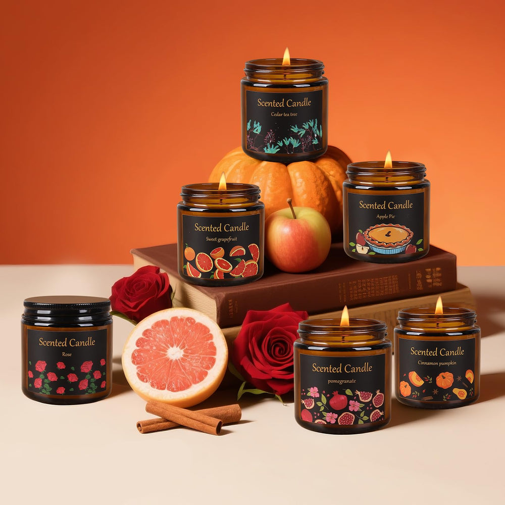 Aeraroma cedar-tea-tree-pomegranate candle blending woodsy and fruity tones