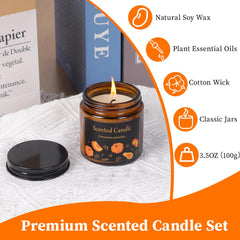 Aeraroma cinnamon-pumpkin candle for seasonal warmth in living spaces
