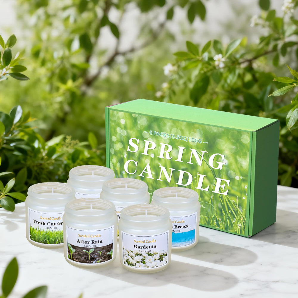 Aeraroma freesia candle complements spring decor with delicate fragrance.