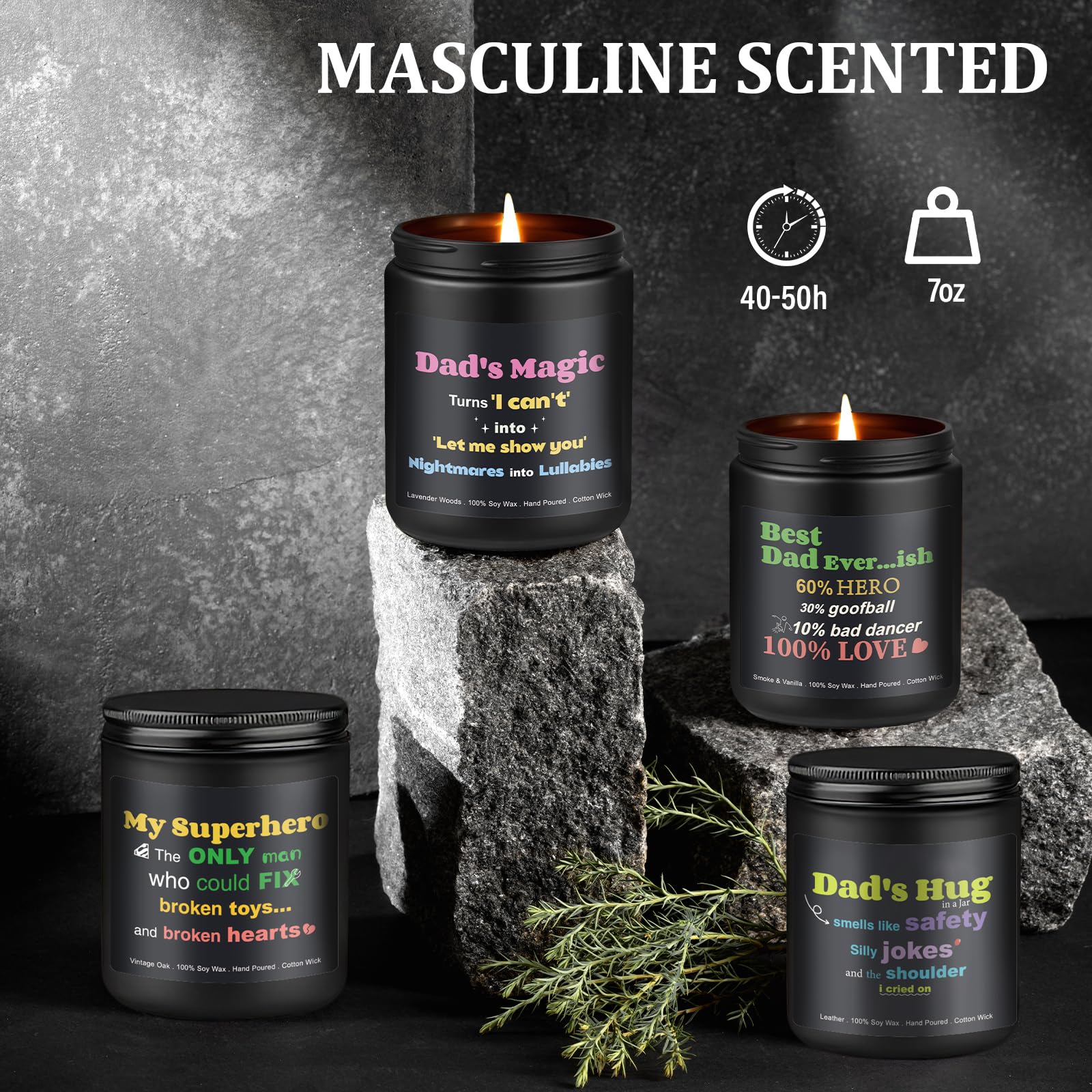 Aeraroma Leather 7oz candle delivers bold sophistication and aroma.