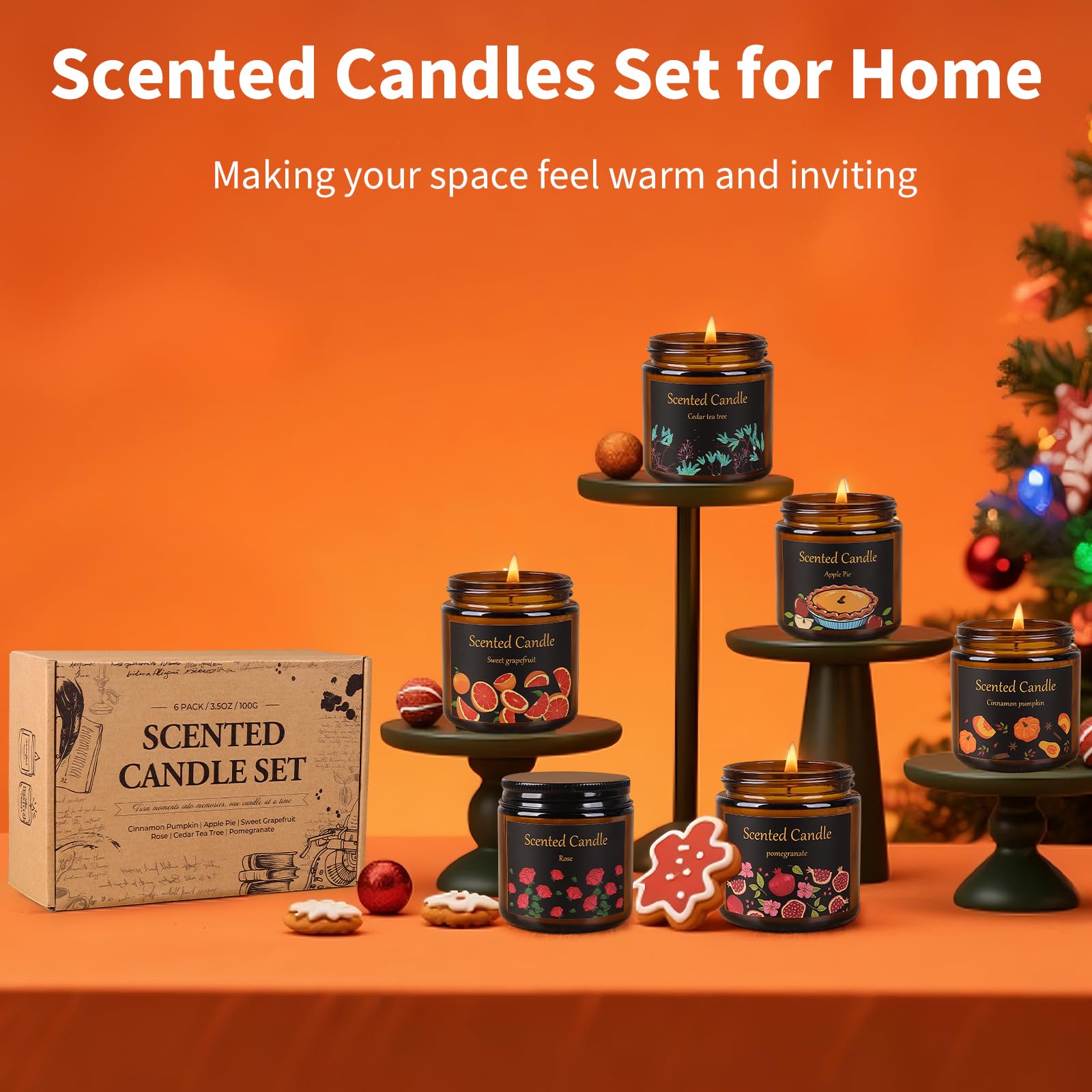Aeraroma rose candle adding floral notes to bedroom or bathroom