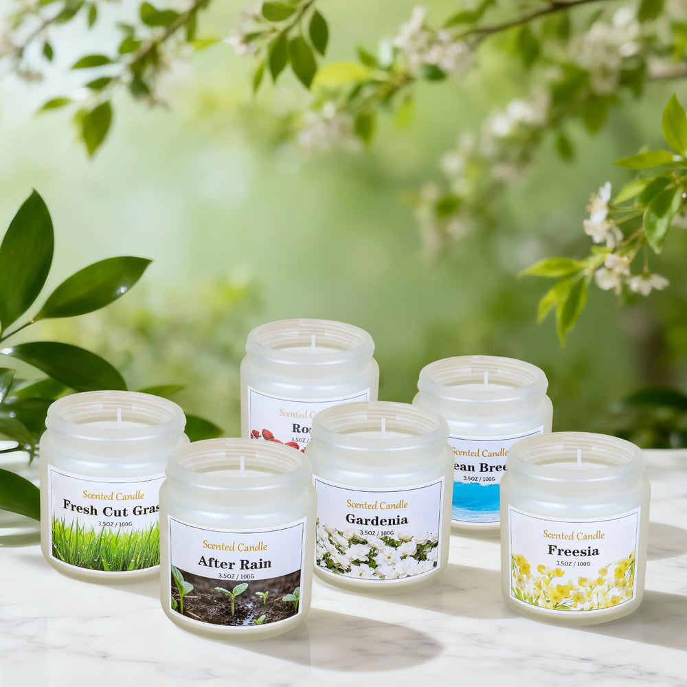 Aeraroma rose candle provides romantic ambiance and soft scent.