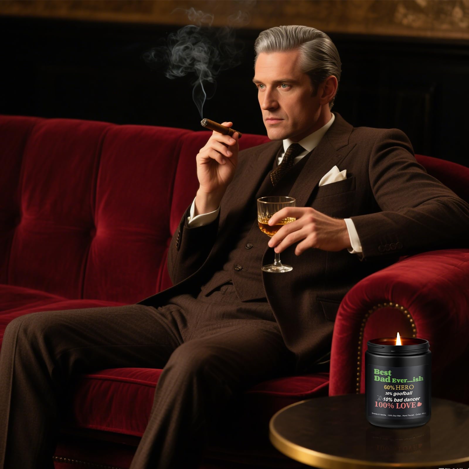 Aeraroma Soft candlelight scene creates a relaxing home moment.