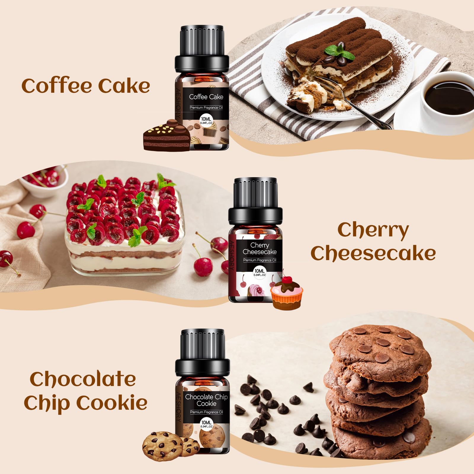 Aeshory Bakery Essential Oils Gingerbread bottle with warm spice notes