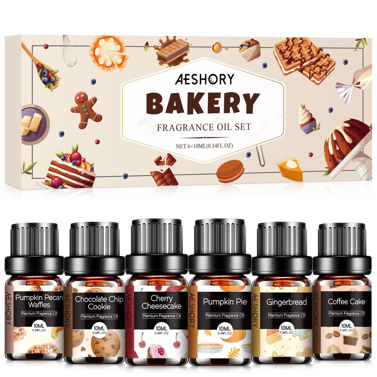 Aeshory Bakery Essential Oils Pumpkin Pie bottle for diffuser and home fragrance