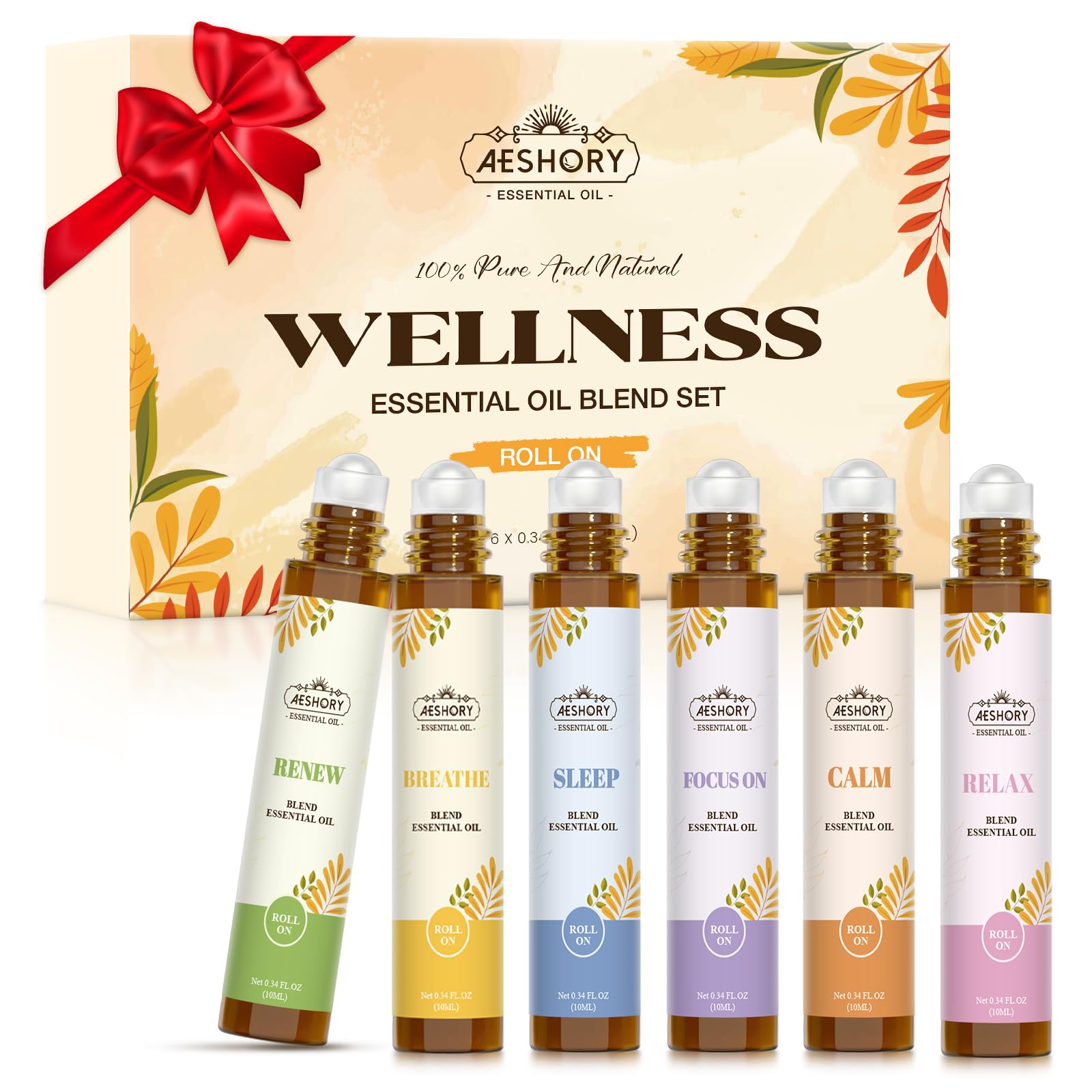 Aeshory Calm roll-on bottle ready for quick relaxation on the go.