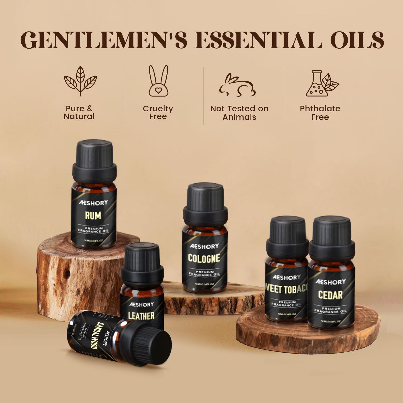 Aeshory Sweet tobacco oil bottle pour for cozy evenings