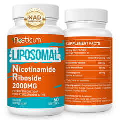 Aesticum 2000mg NR bottle ready for daily NAD+ support