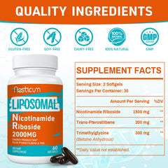 Aesticum NR capsules close-up highlighting liposomal absorption