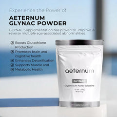 Aeternum GlyNAC powder scoop for easy daily dosing