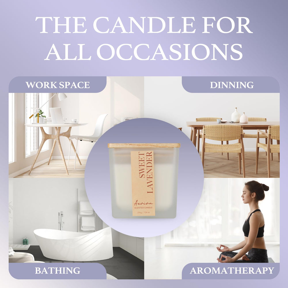 Aeviva Scented Jar Candle with cube design as modern gift option.