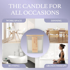 Aeviva Scented Jar Candle with cube design as modern gift option.