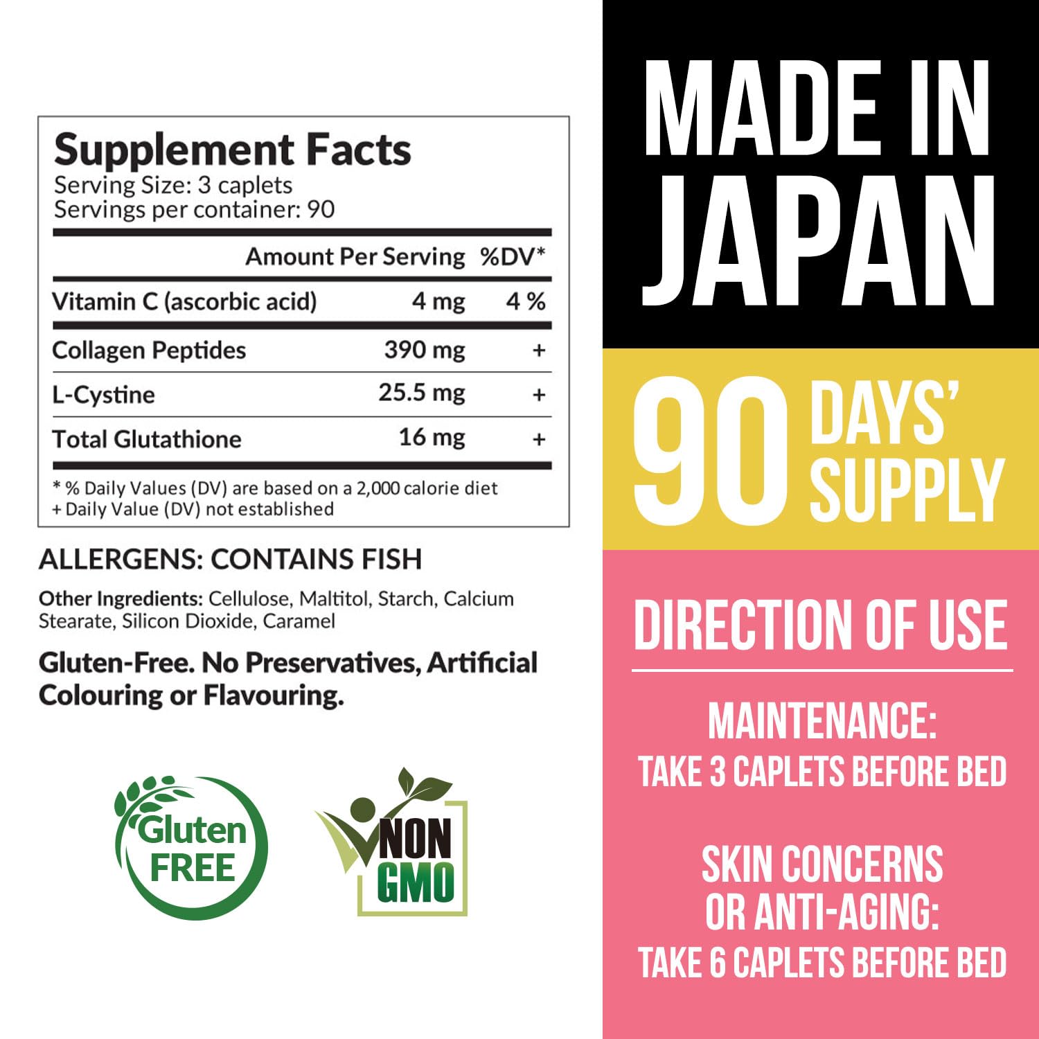 AFC Japan Collagen White Beauty daily routine idea with capsules and water