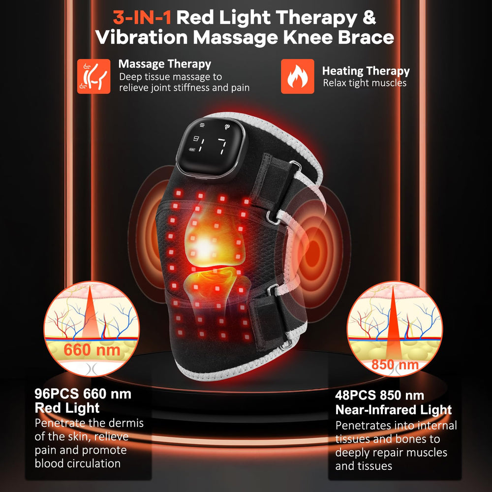 AFFLAT knee brace rechargeable battery enables wireless use on the go.